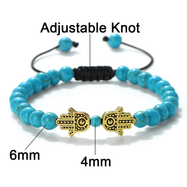 Bracelets en malachite naturelle de 6 mm pour hommes, bracelets de poignet faits à la main, réglables, mode, pour femmes, bijoux de guérison énergétique Bouddha, cadeau pour couple