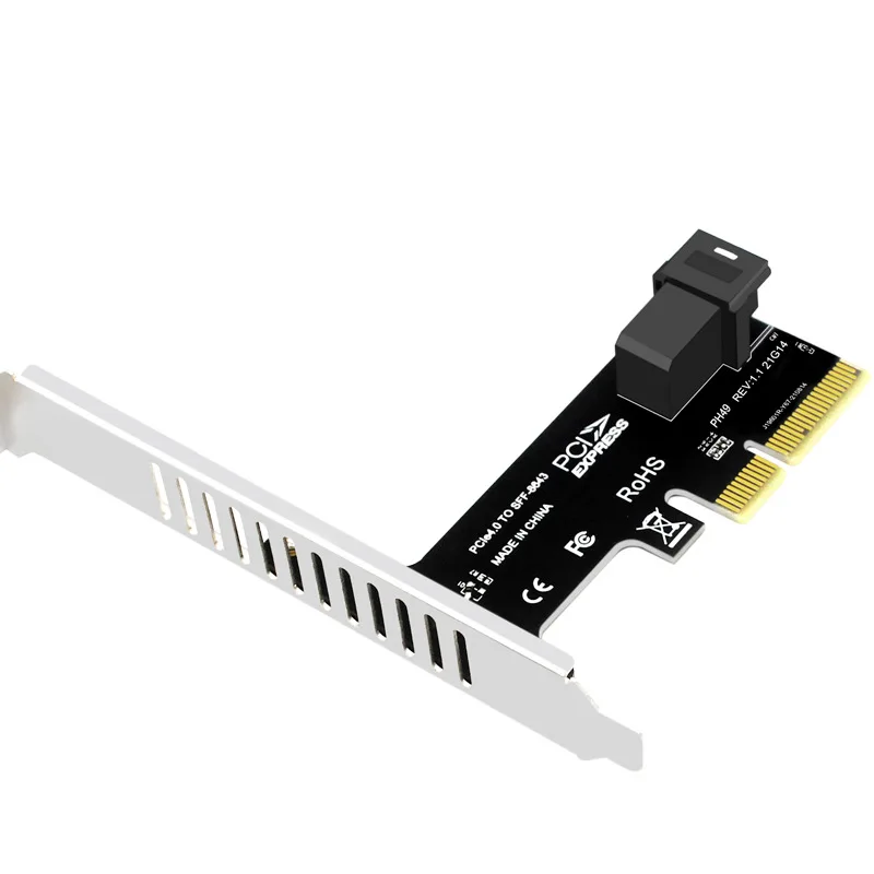 para Pcie 4.0 x4 x8 X16 Riser Adaptador Cartão de Porta U.2 para Nvme Ssd Conversor Disco Rígido Placa de Expansão para Desktop U.2 Sff8643 - Imagem 3