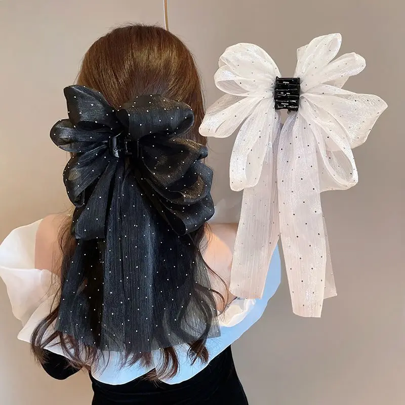 

Women Elegant Irregular Large Bowknot Hair Claws Lady Delicate Hairpins Barrettes Ponytail Clip Headwear Korean Hair Accessories