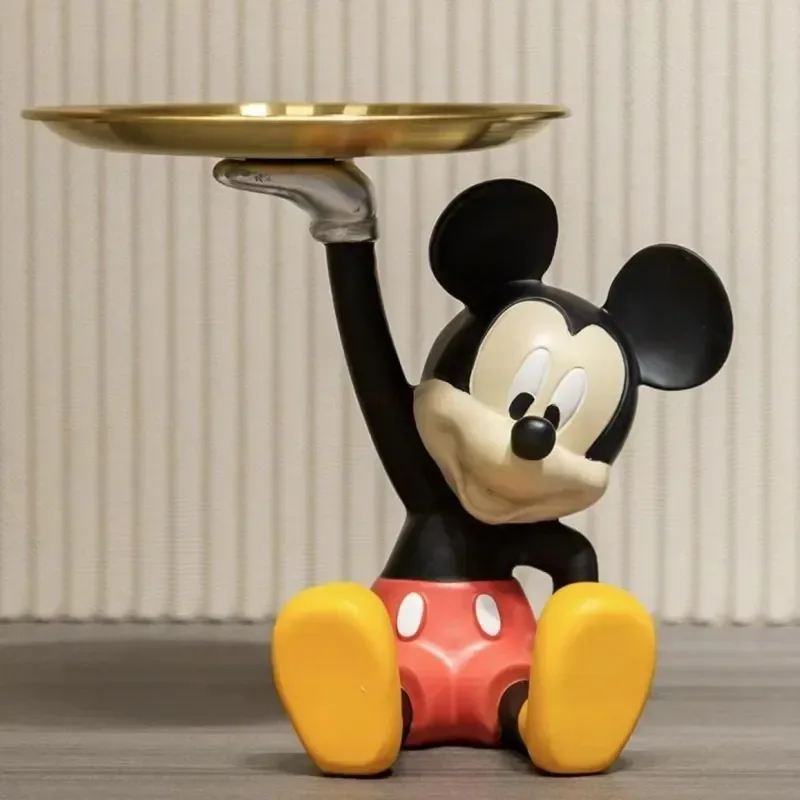 

Disney Kawaii Cartoon Mickey Mouse Tray Ornaments Figure Home Soft Living Room Bedroom Tv Cabinet Cute Decorations Present