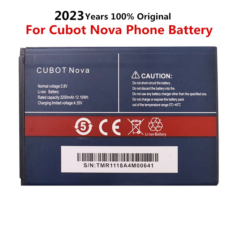 

2023 Years New High Quality Original NOVA Battery For CUBOT NOVA 3200mAh Smart Cell Phone Battery Batteries Bateria In Stock
