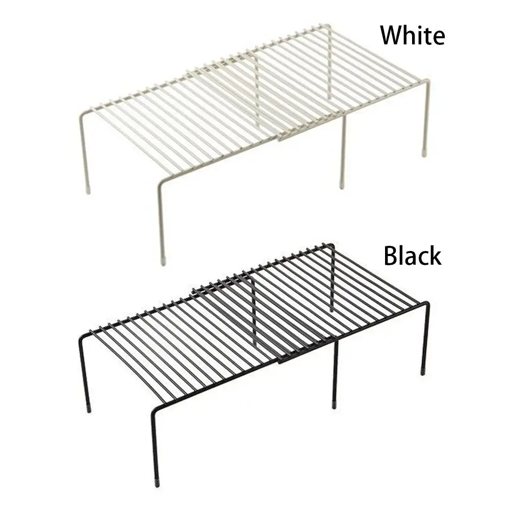 Adjustable Kitchen Storage Rack Cupboard Storage Shelf Wardrobe Shoe Saving Space Organizer Racks 5
