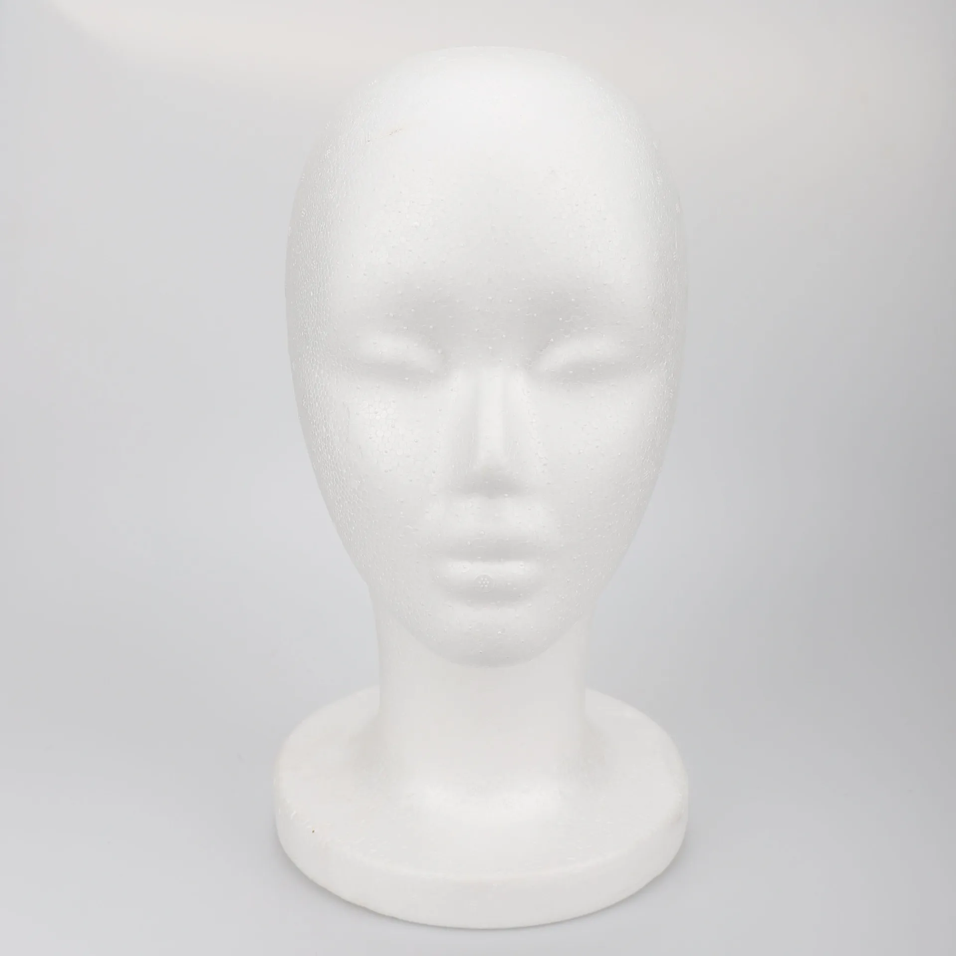 Female White Foam Mannequin Head Light Weight Manikin Head Suit For Display Wig Hat Scarves Perfect DIY Makeup Doll Head