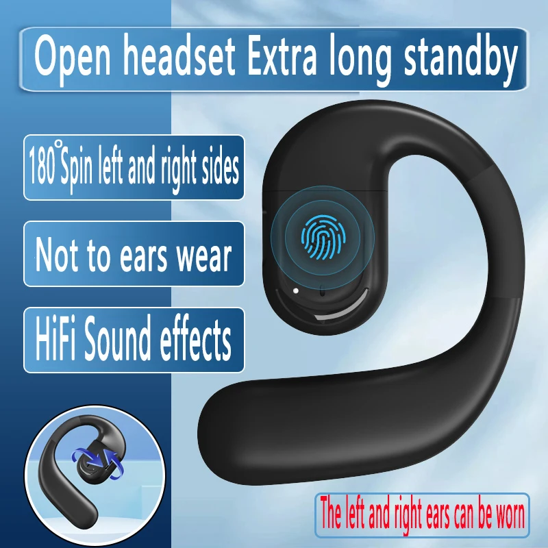 Bluetooth 5.4 Business Earphone with HD Mic and HiFi Stereo Sound