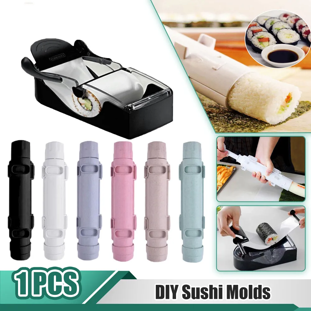 DIY Sushi Maker Roller Rice Mold Sushi Making Machine Vegetable Meat Rolling  Device Onigiri Mold Sushi Tools Kitchen Accessories - AliExpress