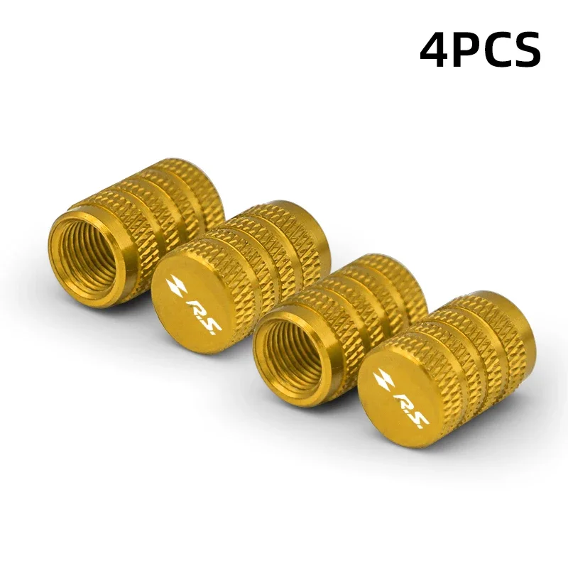 4-Piece GT RS Line Tire Valve Caps Airdust Covers