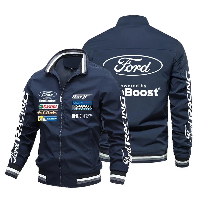 Men's casual racing jacket, lightweight outdoor sports jacket, bicycle, motorcycle jacket, autumn, 2024
