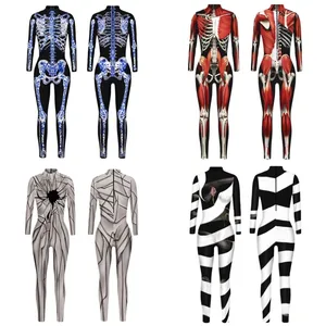 3D Digital Printed Unisex Adult Role Play Cosplay Costume Women Men Halloween Party  Jumpsuit Carnival Outfit