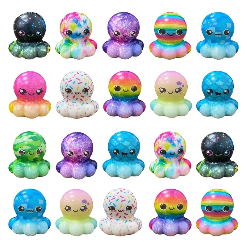 1-30pcs Christmas Stress Ball Fidget Toys Slow Rebound Squishy Toys Stress Relief Mini Foam Ball for Boys Girls Party Favors