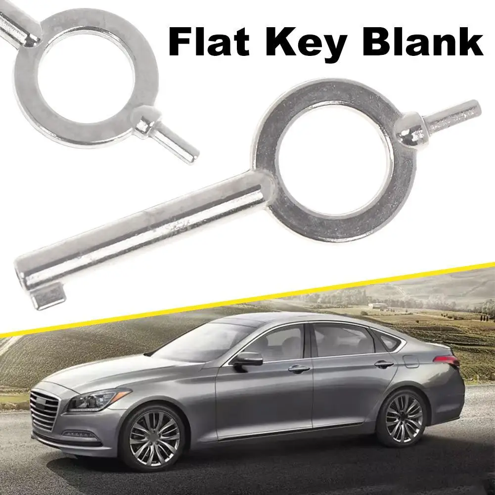 1pcs American Style Universal Flat Key Blank Special Key Handcuffs Lock Zinc Alloy Keychain