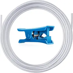 Premium PTFE Teflon Tubing - 5m, 2.5mm ID × 4mm OD (Light gray 5M Kits)