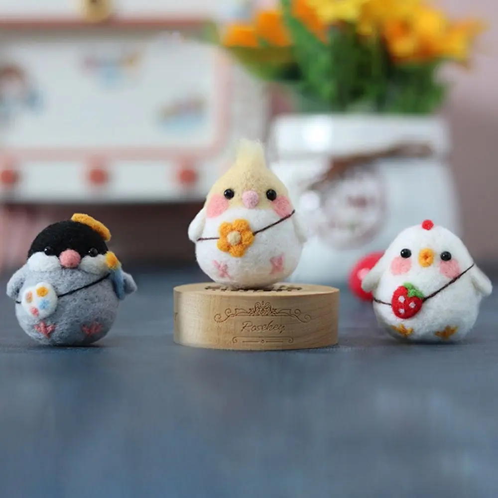 Needlework Needle Felting Kit Animal Package Material Felting Starter Kit Wool Handmade Material Animal Wool