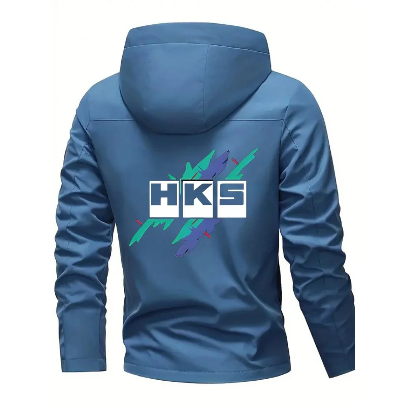 Men's Hooded Jacket – Lightweight four-season outerwear with a zipper design, suitable for hiking and urban wear. - 5