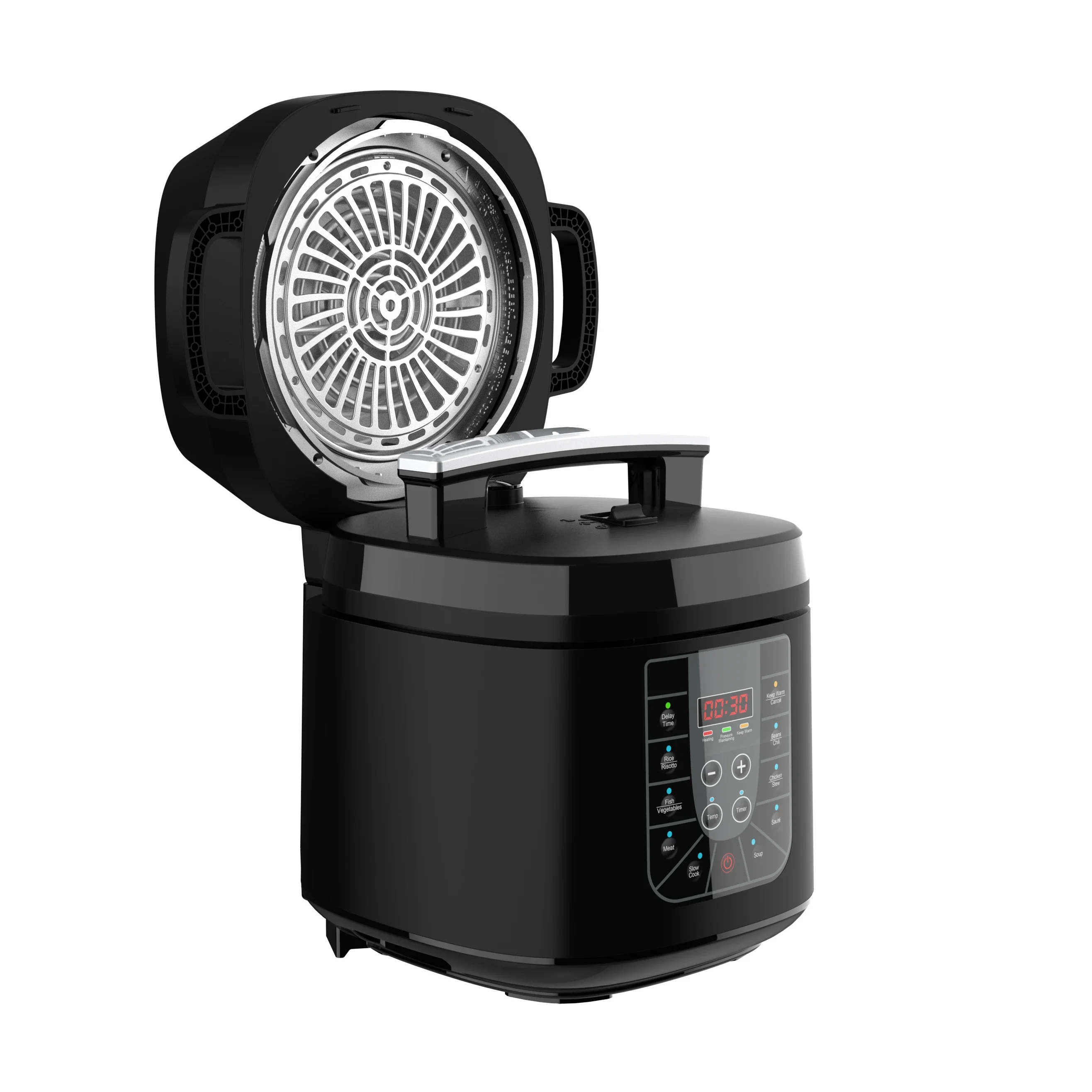 YBW610 Customizable-colorsHousehold-capacity 0-70KPA Uncoated Intelligent Kitchen Electric Pressure Cooker With Air Fryer