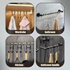 Stainless Steel Over Glass Door Shower Door Back Shower Towel Rack S-Shape Bathroom Bathrobe Hanger Holder Hooks 4