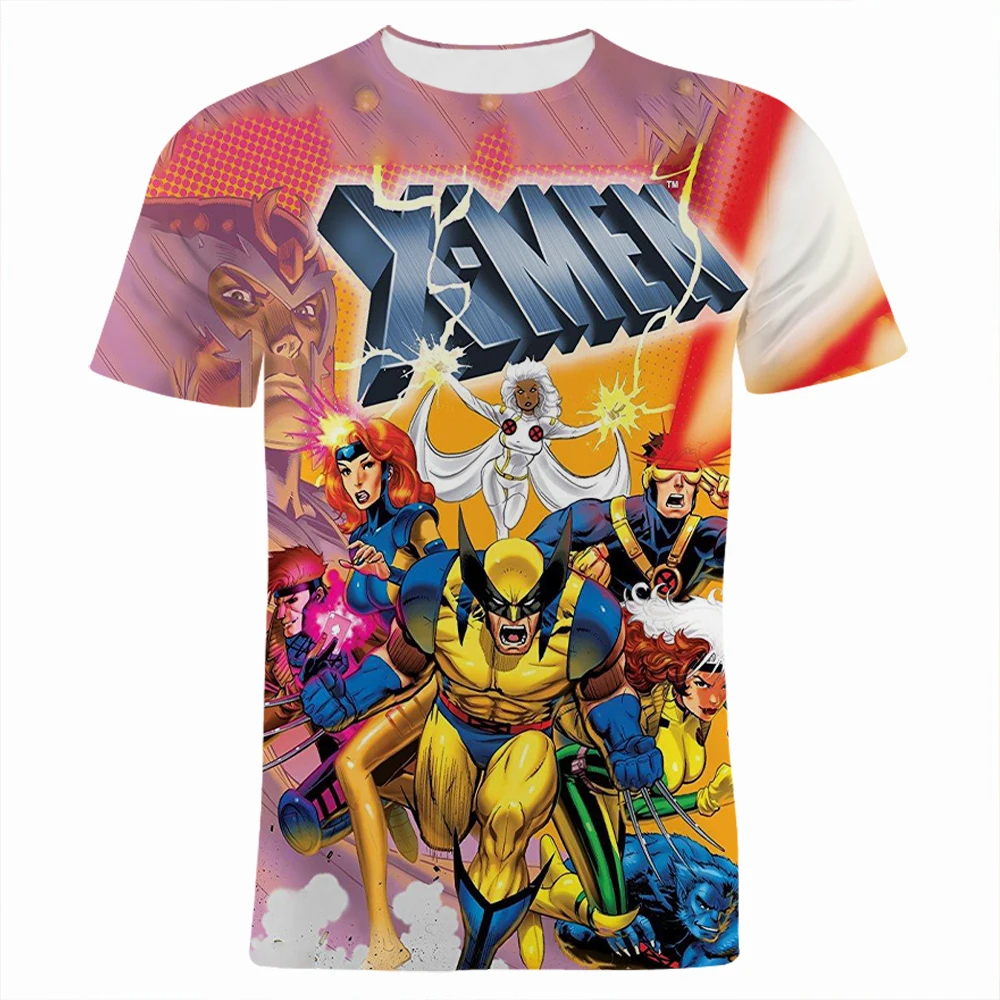 

Hot Toys T-Shirts X-Men Cartoon Anime 3D Print Streetwear Men Women Casual Fashion Oversized T Shirt Kids Boys Girls Tees Tops