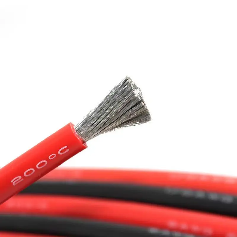 Super Flexible Silicone Wire 24awg 22 20 18awg 16awg 14awg 12awg 10awg 8AWG Heat Resistant Electric Wire Tin-plated Copper Cable
