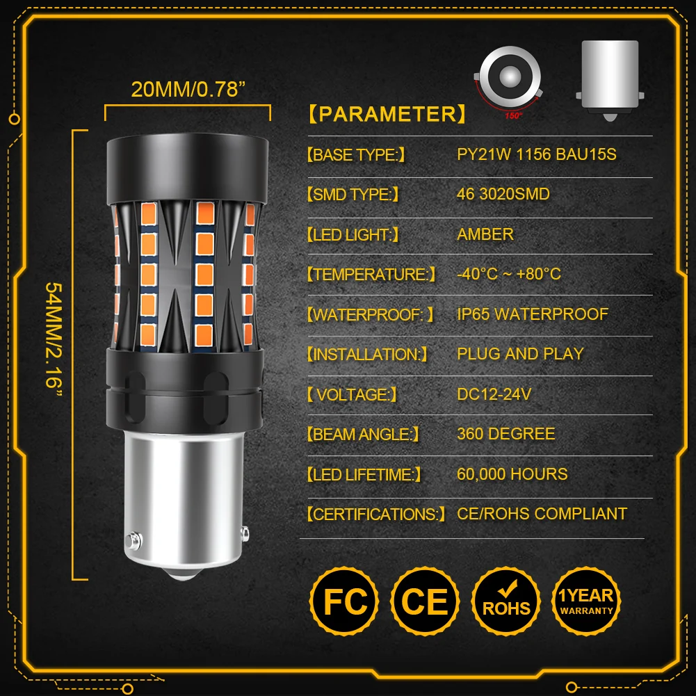 7507 LED ĵ  ǥñ , ÷  ÷, ڵ  õ, ޸  W204 W211 W203 W210, BAU15S PY21W, 2 