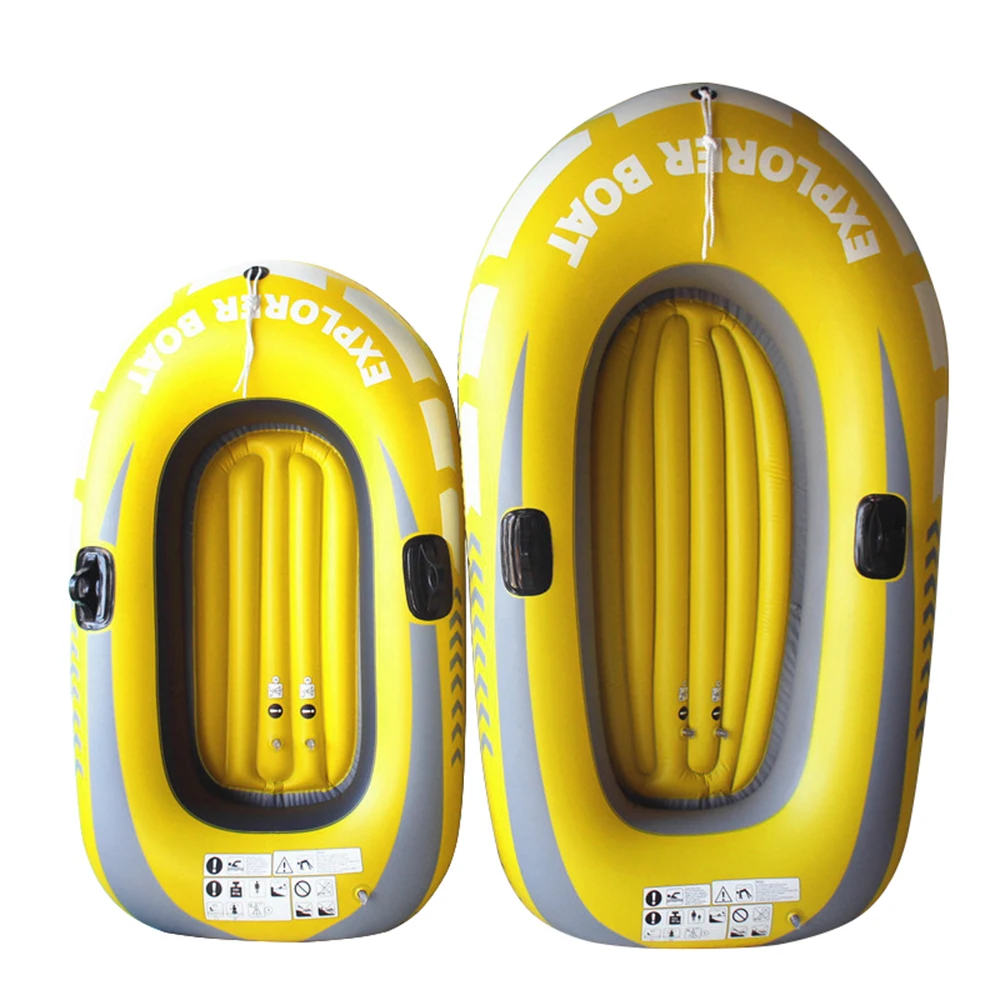 1/2 Person Inflatable Boat Kayak Canoe Fishing Boat with Double Valve Fishing Canoe Dinghy Marine