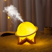 

200ml Air Humidifier Essential Oil Aroma Diffuser Ultrasonic Moon Night Light Humidifier Dimmable USB Humidificador Mist Maker