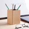 Solid wood creative pen holder black walnut desktop storage box simple Japanese study office stationery gifts 3