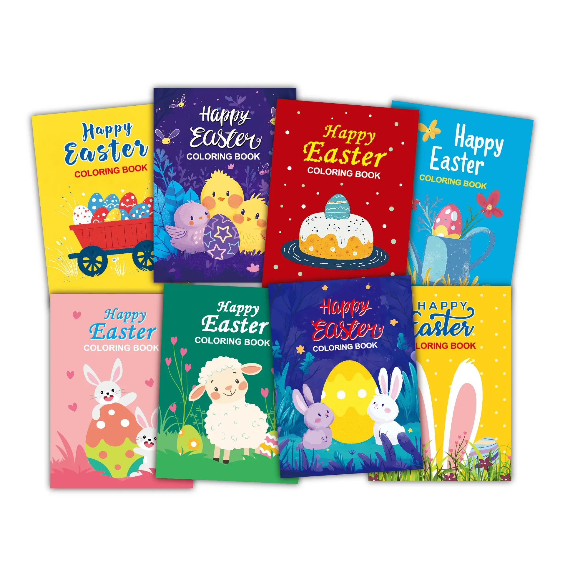 2025 New Children's Easter coloring book Answer Coloring Game Coloring book 3-6 years old Drawing book Drawing book 5