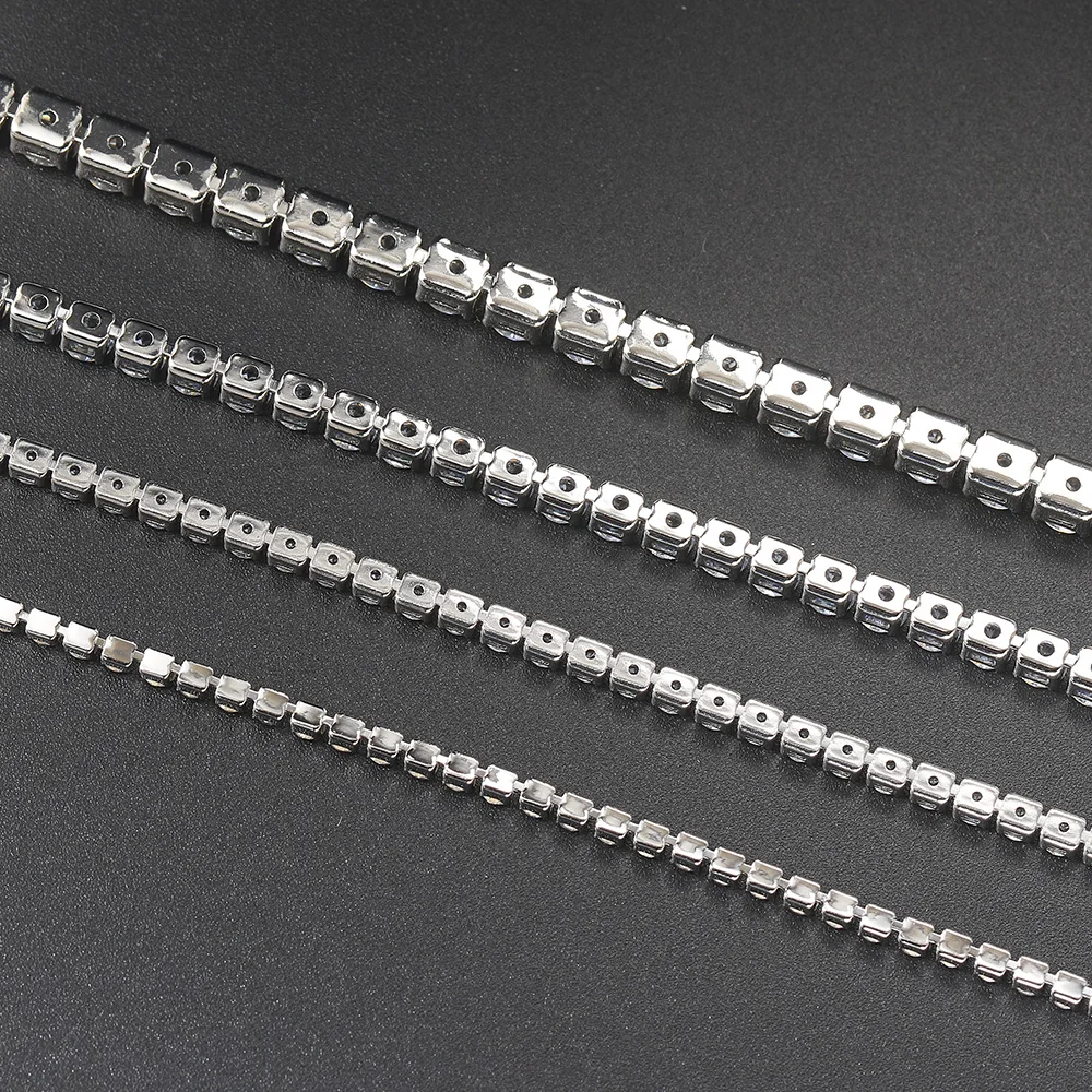Zircon Tennis Bracelet 2.5/3/4/5mm For Women Men Wedding Gift Punk Fashion Jewelry