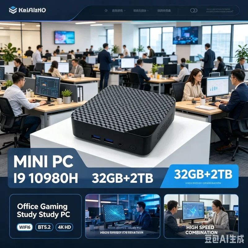 새로운 미니 PC 인텔 코어 i9 10980HK 컴퓨터 게이밍 PC 16GB 램 M.2 SSD WiFi 6 BT5.2 UHD 게이머용 데스크탑 PC