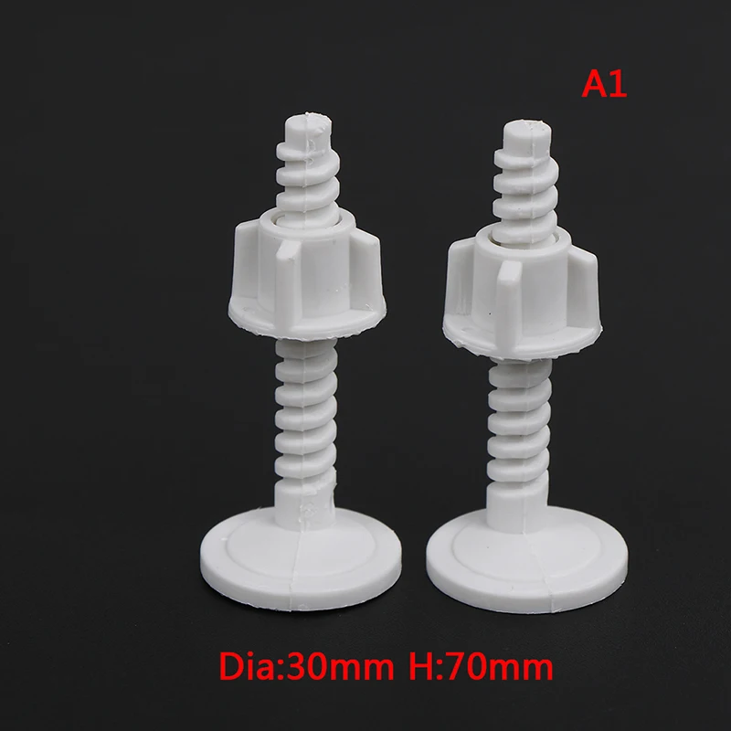 Toilet Seat Hinge Bolts 4x Replacement Screws Fixing Fitting Kit Repair Tools