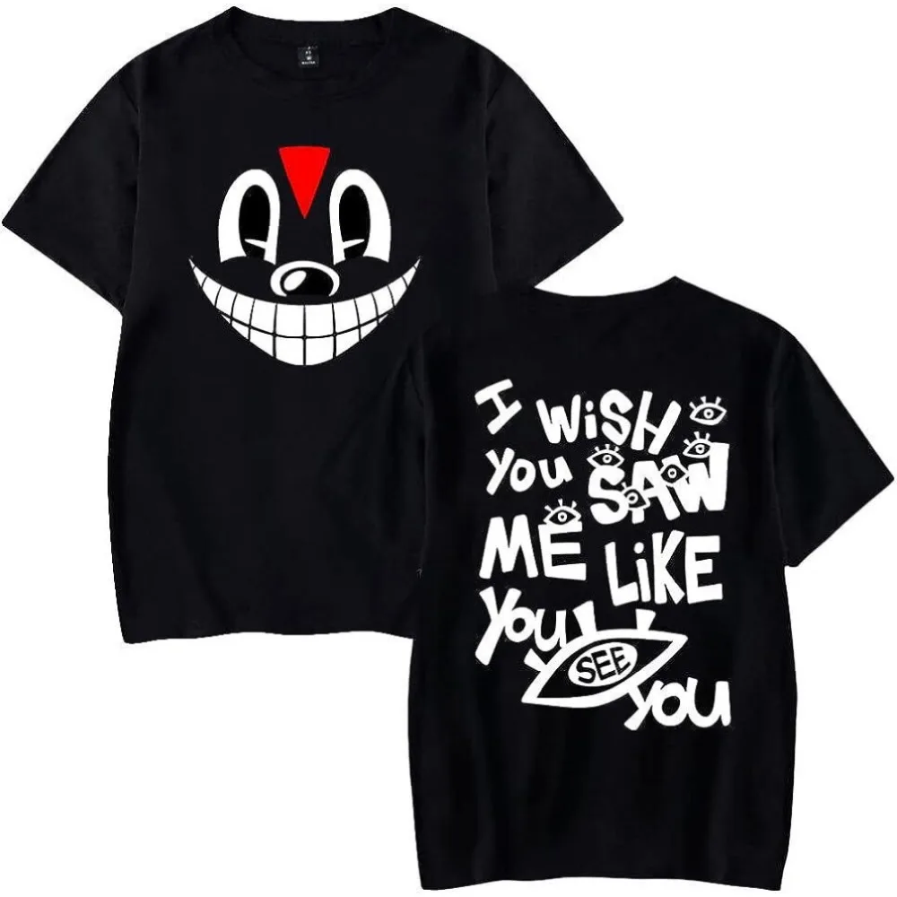 

Lil Darkie I Wish Merch T-Shirt Unisex Short Sleeved T Shirt Casual Tee