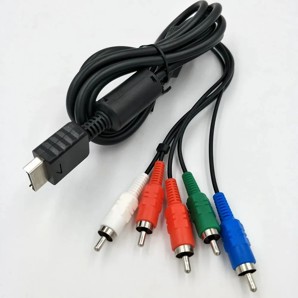 프리미엄 고해상도 HDTV 구성 요소 RCA 오디오 비디오 케이블, 플레이스테이션 3, PS3, PS2 게임 콘솔용, 500 개, 6 피트