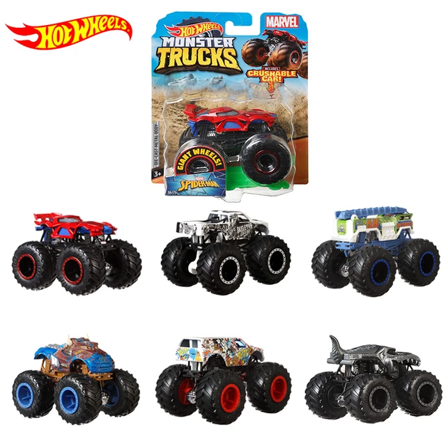 Hot Wheels Monster Trucks Oversized Bone Shaker, Die-Cast Toy Truck in 1:24  Scale 