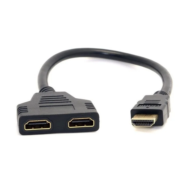 1pc HD 1080P V1.4 2 Dual Port Y Splitter Compatible Splitter Adapter Cable for Playstation TV Camera Convert 1080p splitter adapter