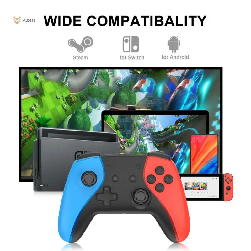 

Anti-interference Gamepad With Dual Vibration Video Game Console Wireless bluetooth-compatible Game Controller