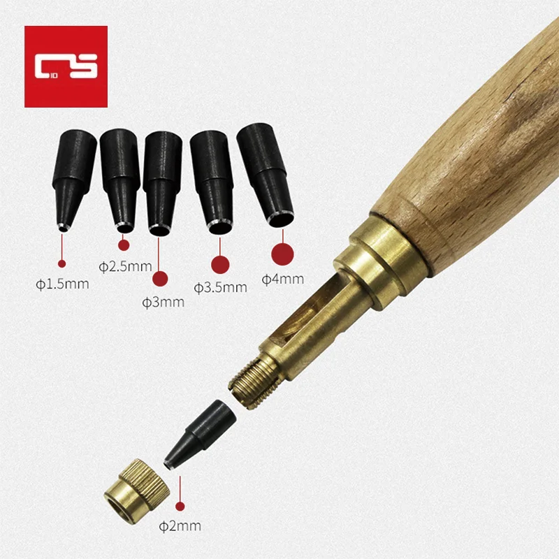 

Automatic Belts Punch Replaceable Mute Rotary Punching Punchers Leather Punch Watch Craft Tool Hole Punch Screw Drill Tip Die