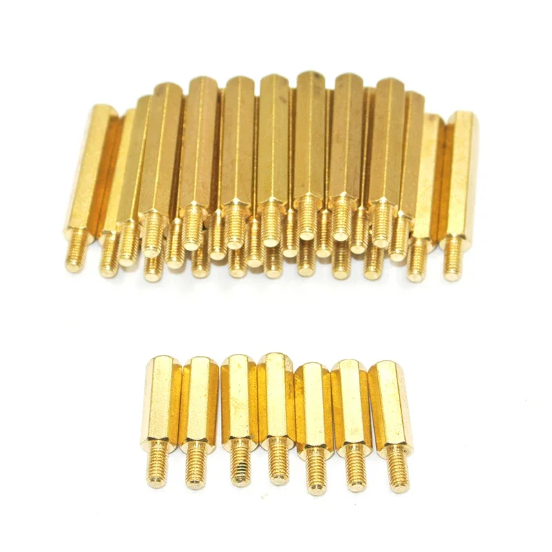 30 écrous Colonne Hexagonaux M3 Mâle-femelle Nickelés 45+6 Mm - Pour PCB, Neuf