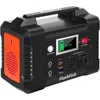 200W Portable Power Station, FlashFish 40800mAh Solar Generator, Equipped with 110V AC Socket/2 DC Ports/3 USB Ports 1