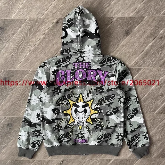 Glo Gang The Glory Full Zip Hoodie Men Women 1:1 High Quality