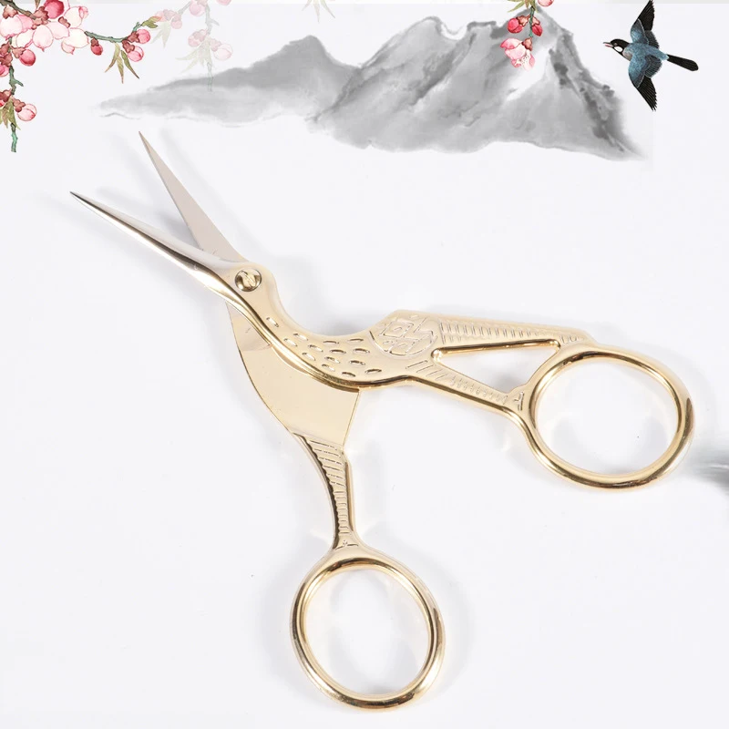 Creative crane Design Student Safe Scissors Paper Cutting Art Office School Supply with Stationery DIY Tool