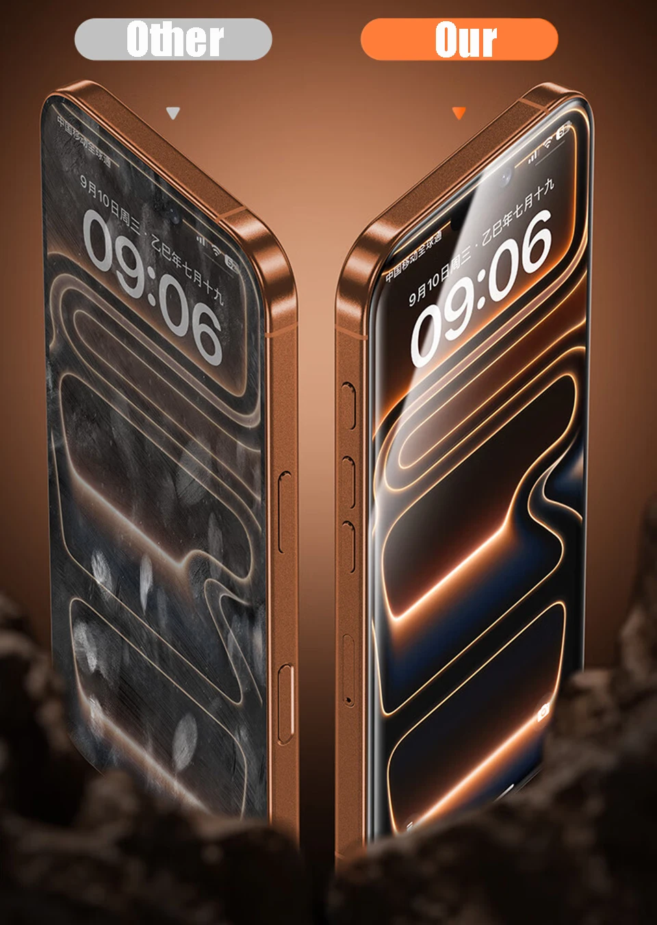4 Stück gehärtetes Glas für iPhone 17 16 15 14 13 12 11 Pro Max Plus XR Oleophobe Beschichtung Displayschutzfolie Schutzglasfolie – Detail 2