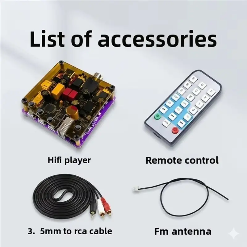 새로운 무손실 Hi-Fi 6.0 블루투스 Ldac 오디오 수신기 - 빈티지 앰프 및 스피커용 USB 및 동축 디코딩 플레이어