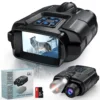 4K Night Vision Binoculars 32GB Infrared Night Vision Goggles 3” Large Screen 8X Digital Zoom Tactical Light for Camping Hunting 1
