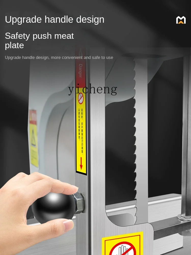 Tqh Bone Saw Machine Electric Bone Cutter Desktop Chopping Bone Saw Meat Machine Cutting Fish Beef Short Rib Frozen Meat Machine 4