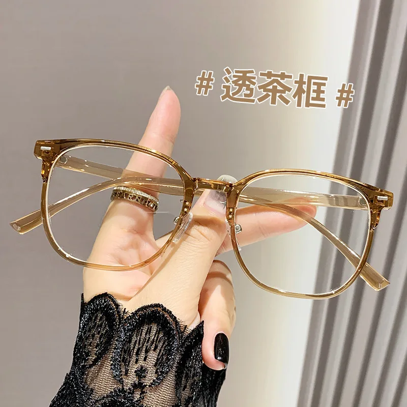 0~ -600 Myopie-Brille mit großem Rahmen, ultraleicht, Anti-Blaulicht-Finish, flache Brille – Detail 18