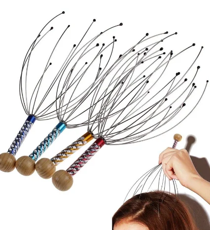 1 шт. Массажер-Осьминог для головы снятия стресса |