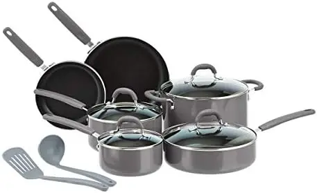 

Aluminum NS 12pc Red cookware set, 12 piece