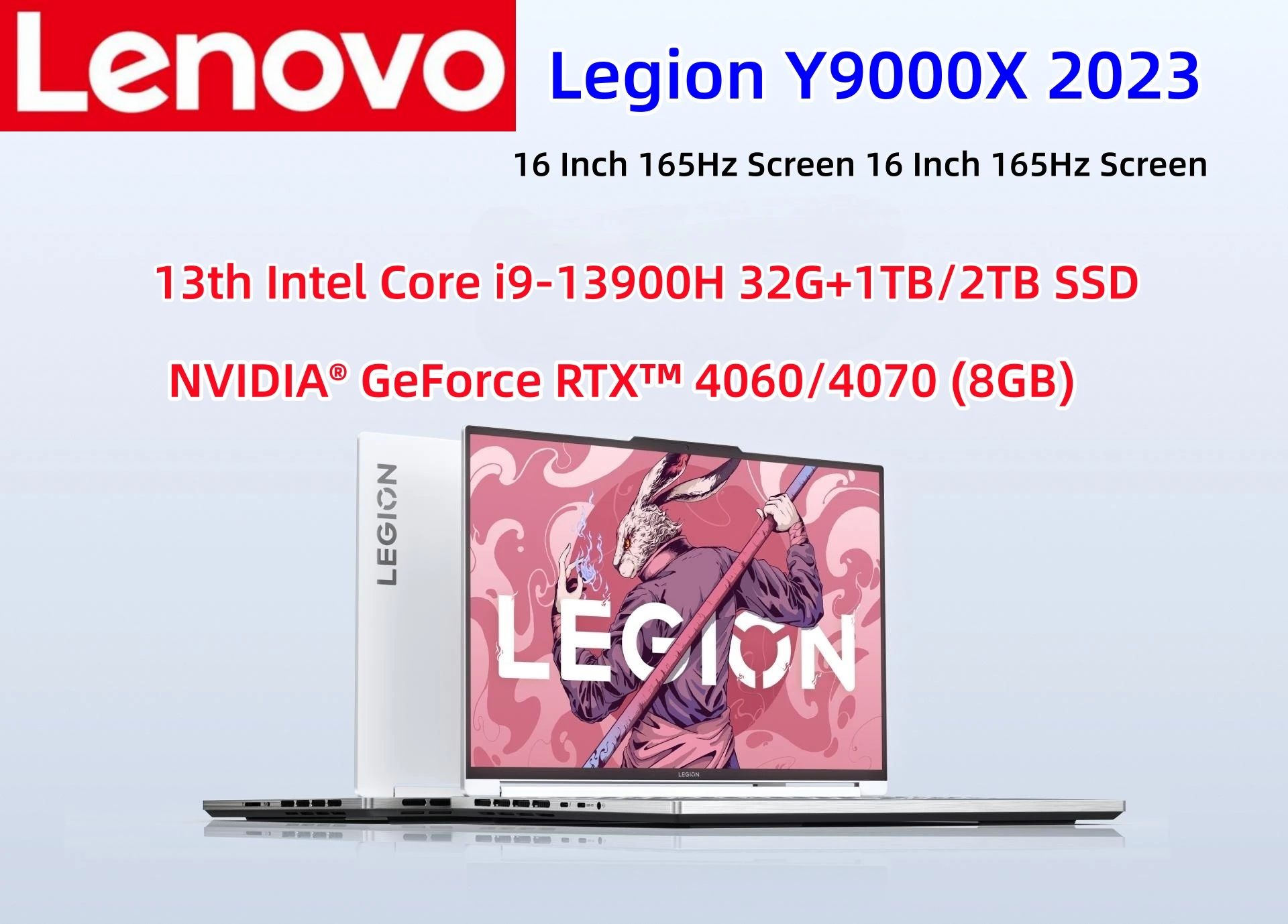 Lenovo Legion Y9000X E sports Gaming Laptop 13th Intel Core i9 13900H /32G /1T SSD/RTX 4060/4070 16 Inch 165Hz Screen Notebook