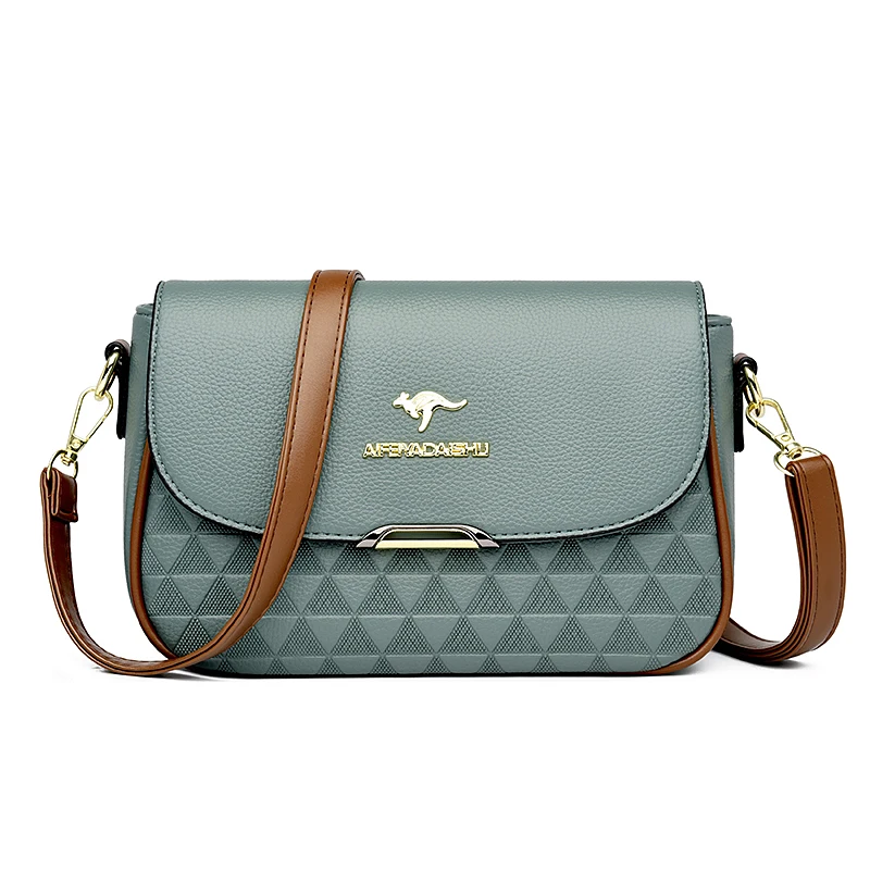 حقيبة يد نسائية أصلية تحمل علامة تجارية، بتصميم كر...