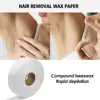 High Quality 50/100/20PCS Nonwoven Body Cloth Hair Rolls Paper Removal Remove Strip Wax Wax Epilator Hair Wholesale Paper K2W0 1