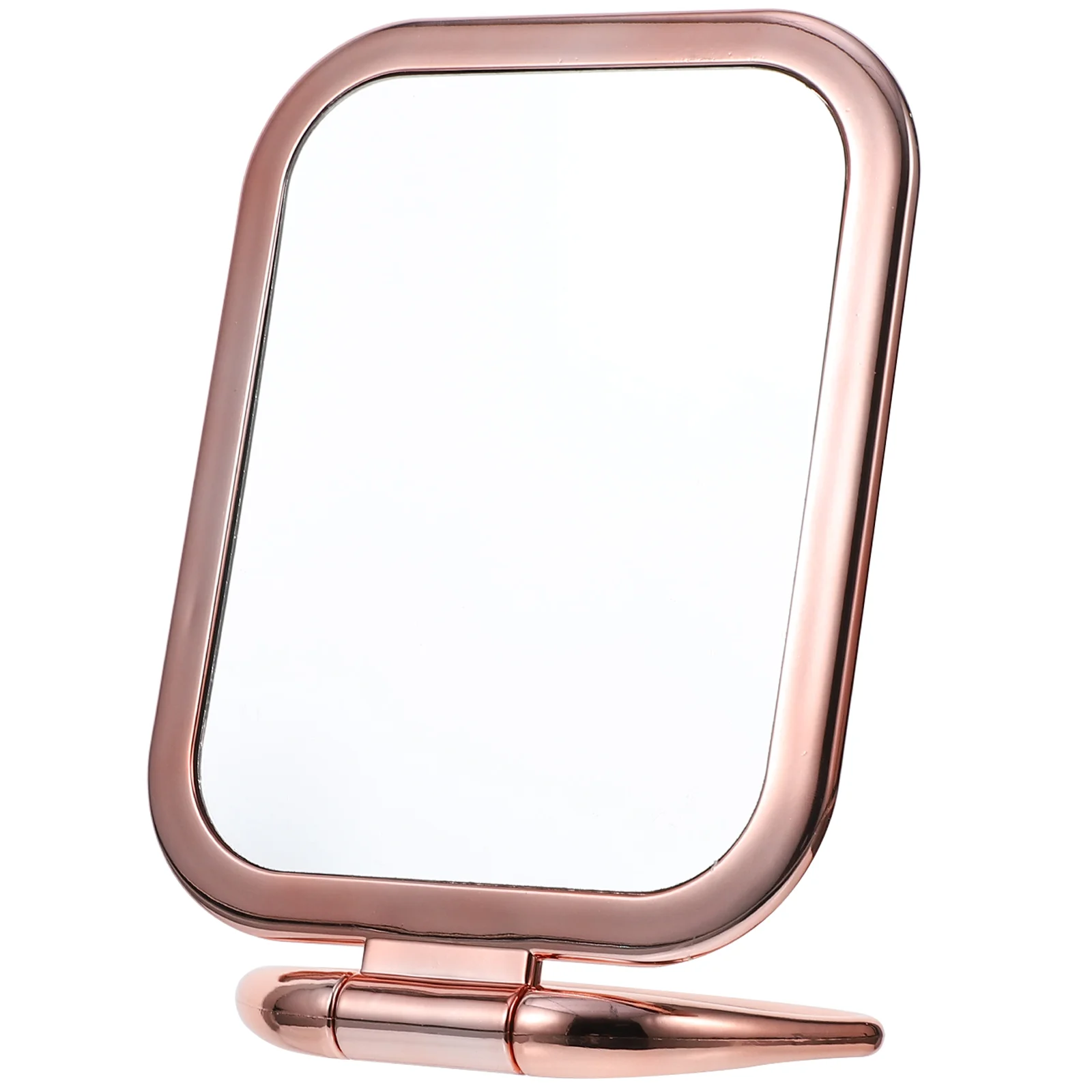 

Double Sided Magnifying Makeup Mirror Foldable Tabletop Mirror Vanity Mirror for Travel, Rose